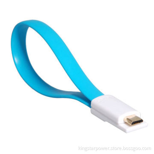 Flat Magnet Bracelet Micro USB Data Cable for Samsung HTC LG Sony Nokia Motorola Blackberry